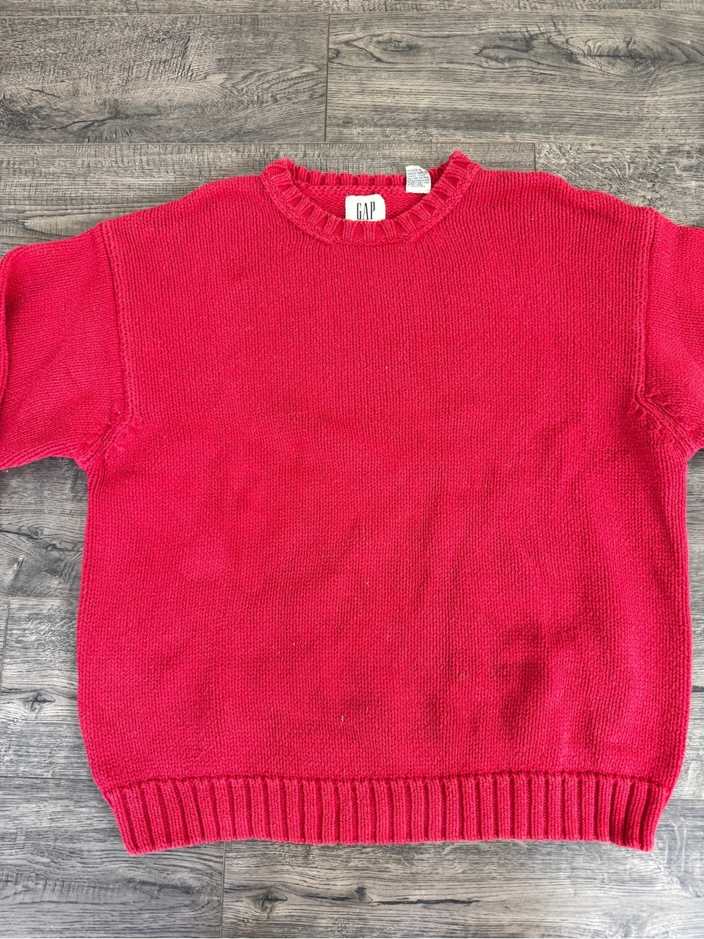 GAP Bright Red Crewneck Sweater - Picture 3 of 6